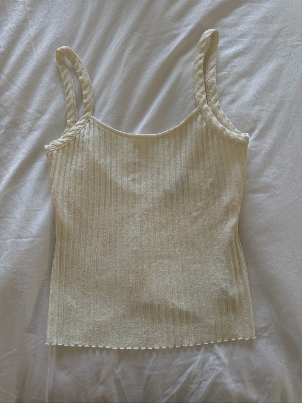 The Range White Ribbed Tank Size XS